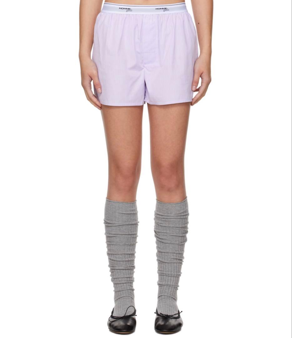 HOMME girls ストライプ ショートパンツ