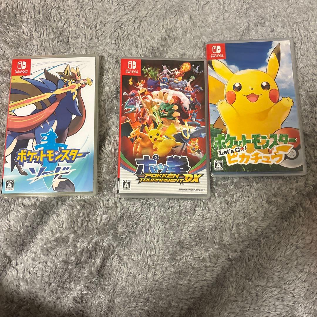 ポケモンゲーム3本セット Nintendo Switch 中古