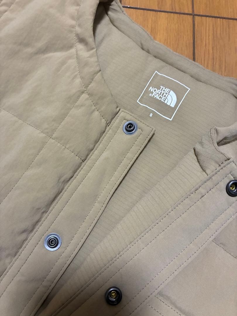 THE NORTH FACE キルティングベスト NY82330 ベージュ S