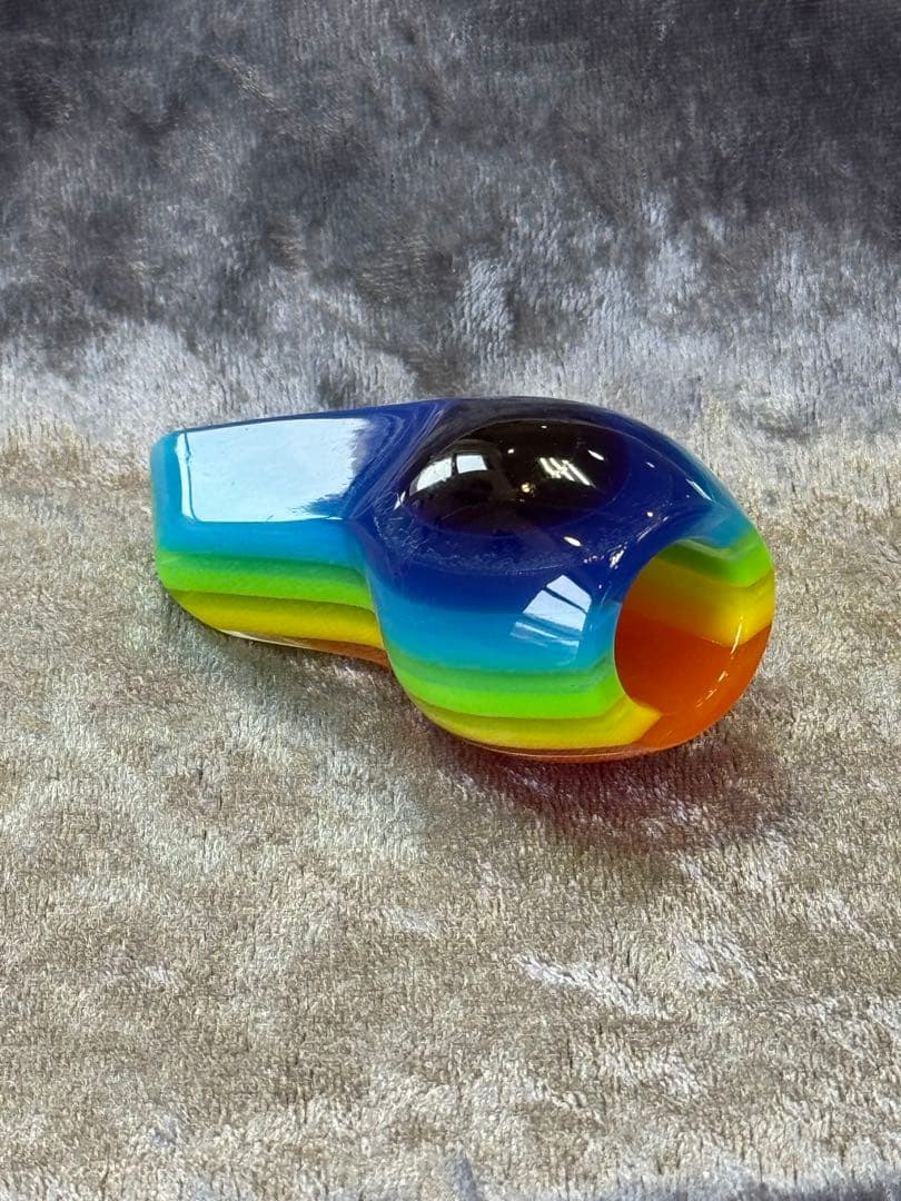 三線バチ　ド派手レインボー