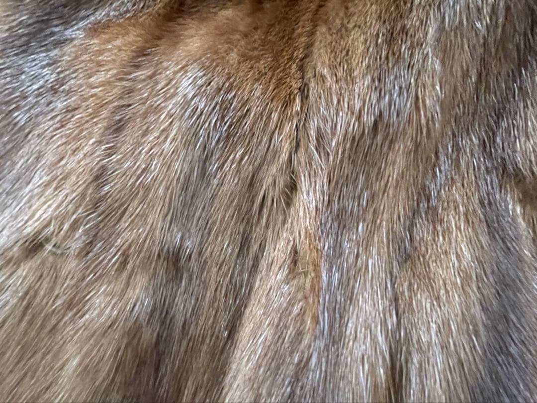 ま*中様 ブラウン ミンクロングファーコート