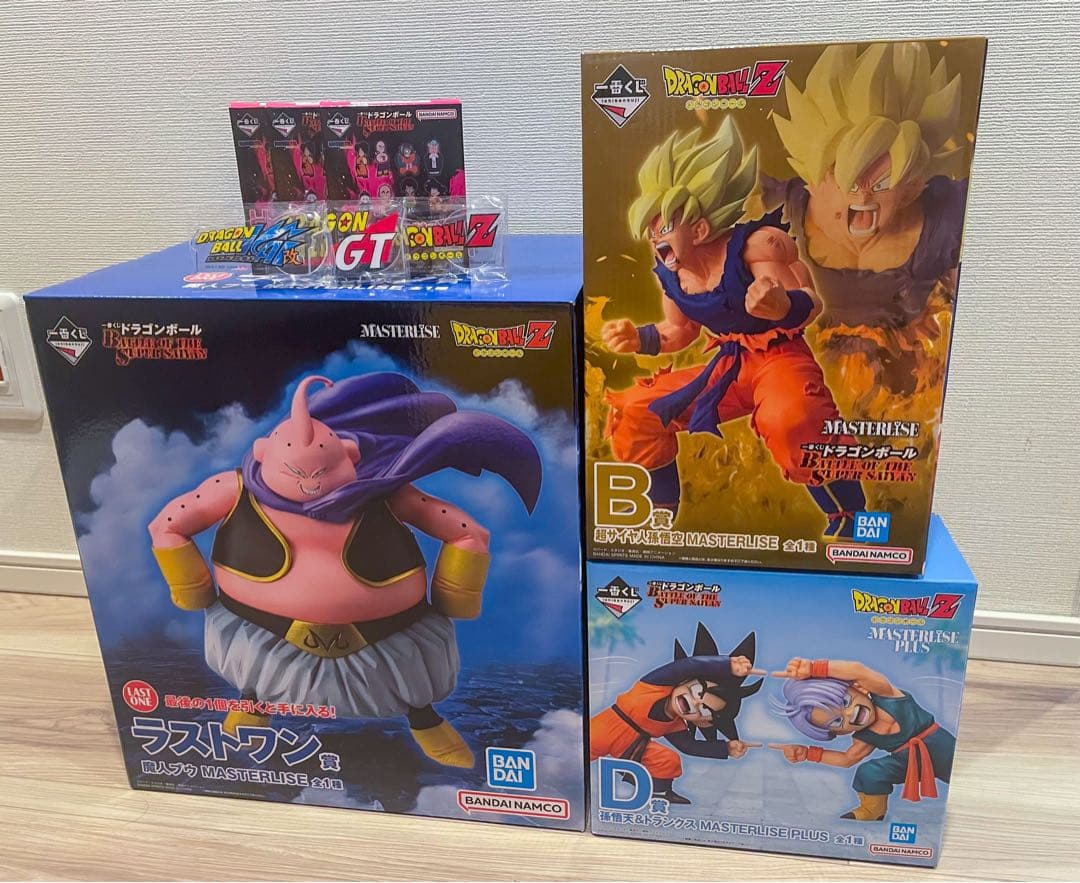 一番くじ ドラゴンボールZ 魔人ブウ　超サイヤ人孫悟空　悟天&トランクス　未開封