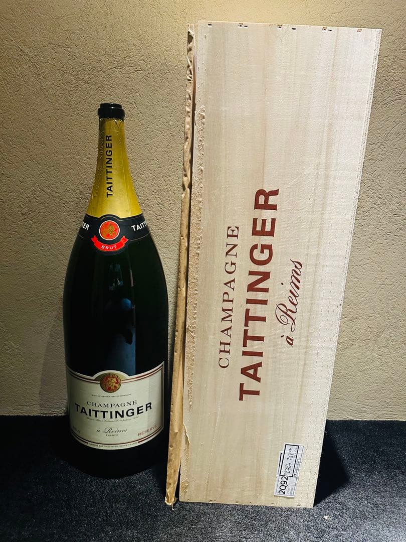 シャンパーニュ・テタンジェ・ナビュコドノゾール（15L）空瓶＆木箱セット