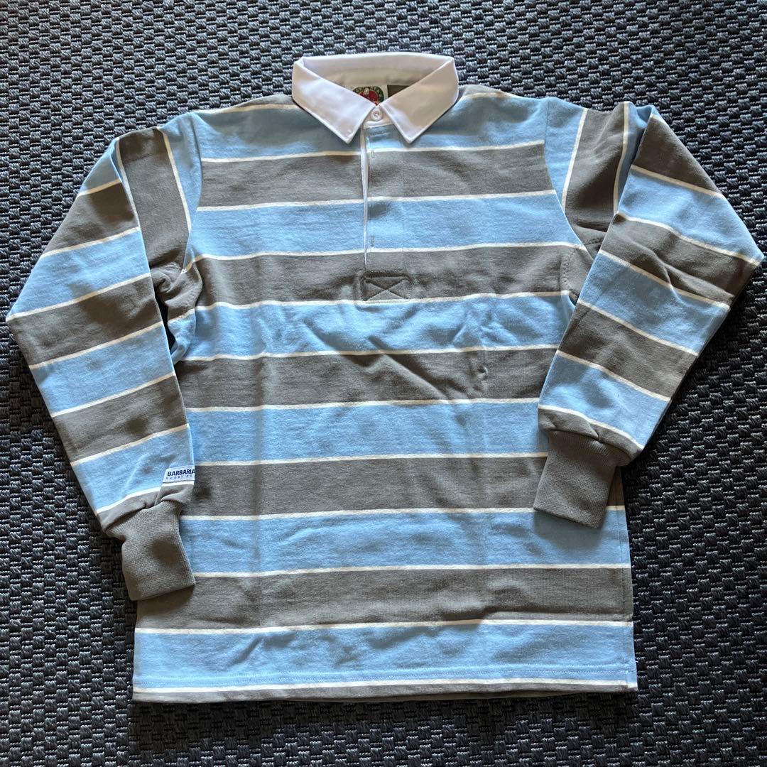 孝*野様 BARBARIAN ラガーシャツ 青とグレー　未使用品