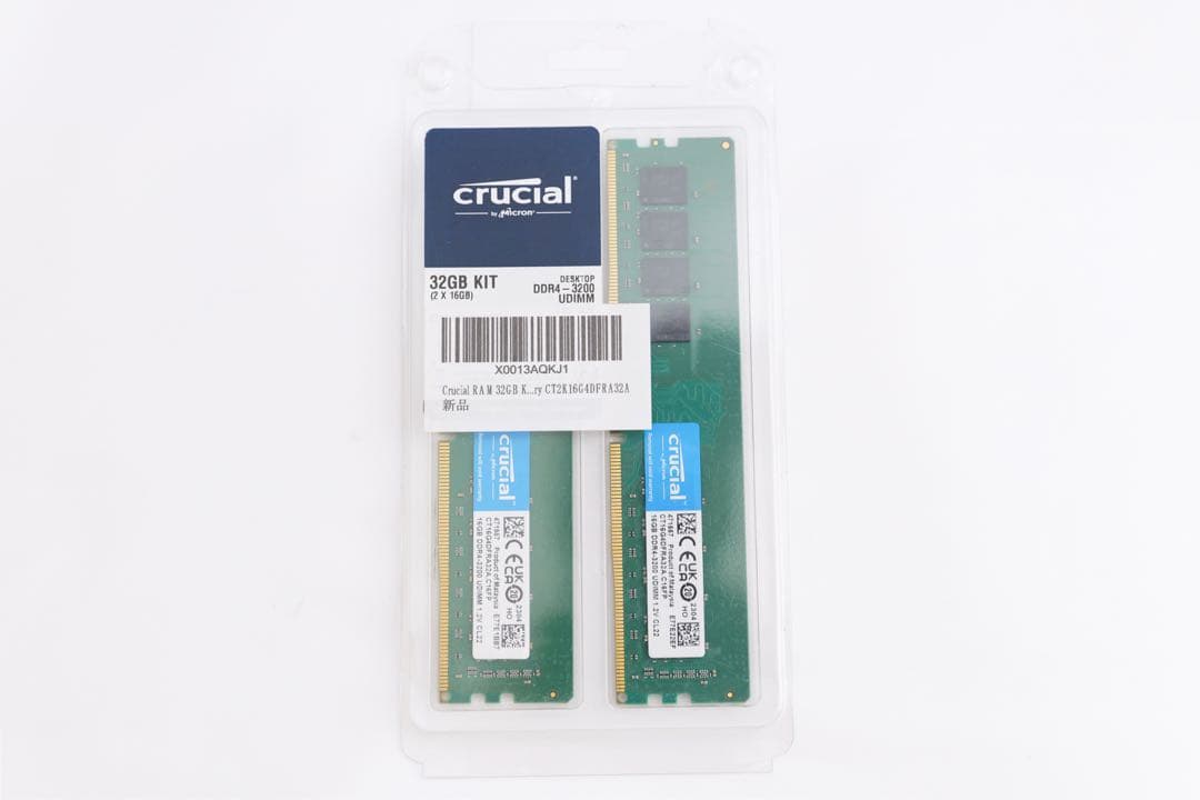 ほぼ未使用品 crucial DDR4-3200 32GB (2x16GB)
