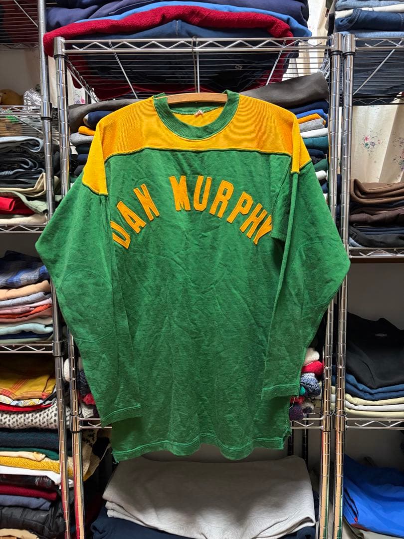 50s~60s フットボールシャツ DAN MURPHY 42 レーヨン