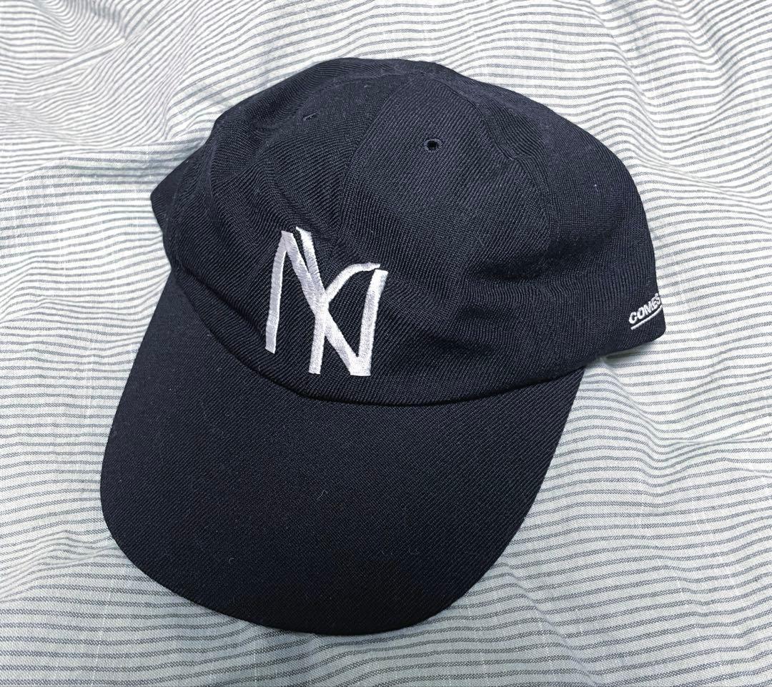 COMESANDGOES刺繍ロゴ キャップ 黒