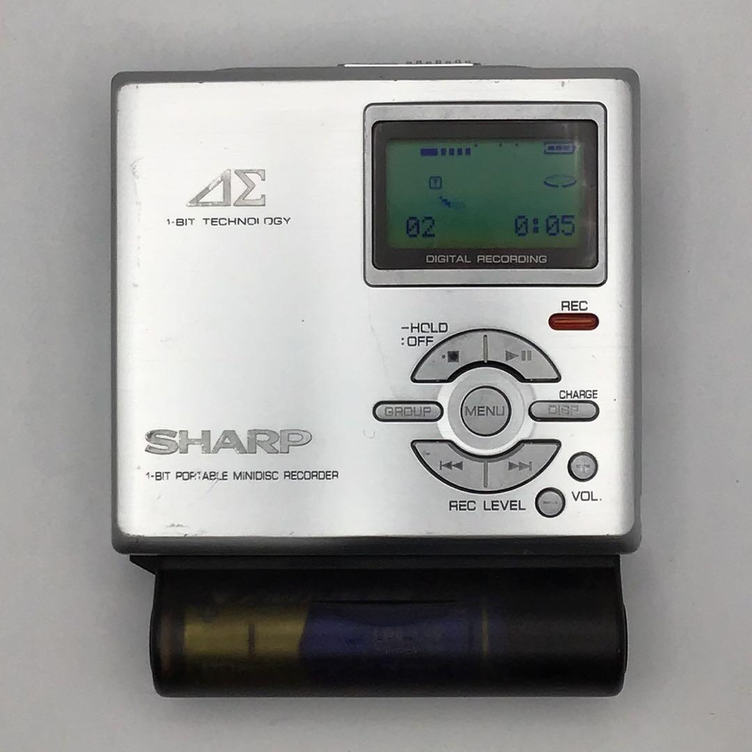 動作品 SHARP MD-DR7 シルバー シャープ MDプレーヤー レコーダー