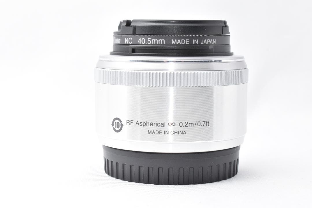 【美品】ニコン Nikon 1 NIKKOR 18.5mm f1.8 シルバー