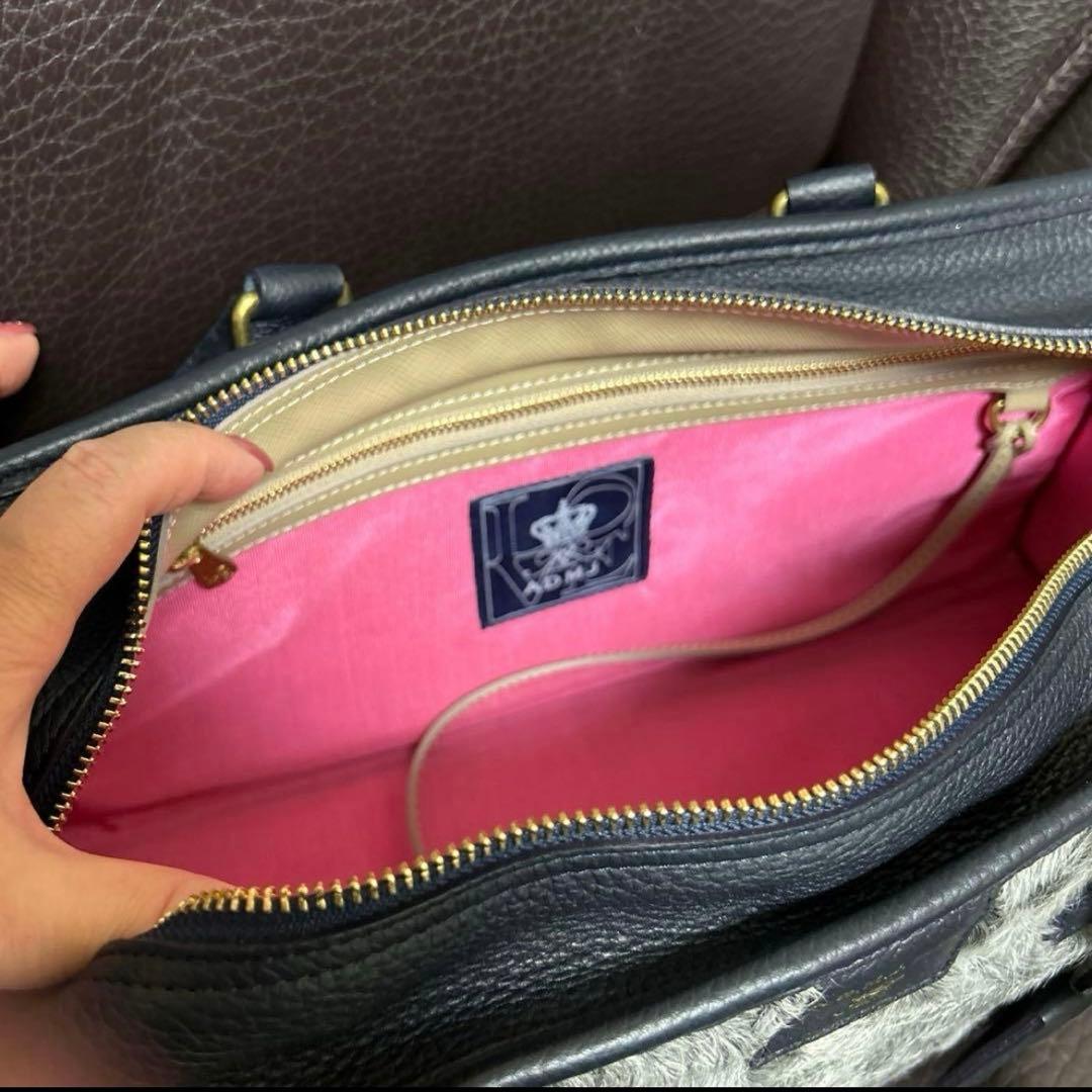 超美品☆ADMJ ファーデザイン ボストンバッグ