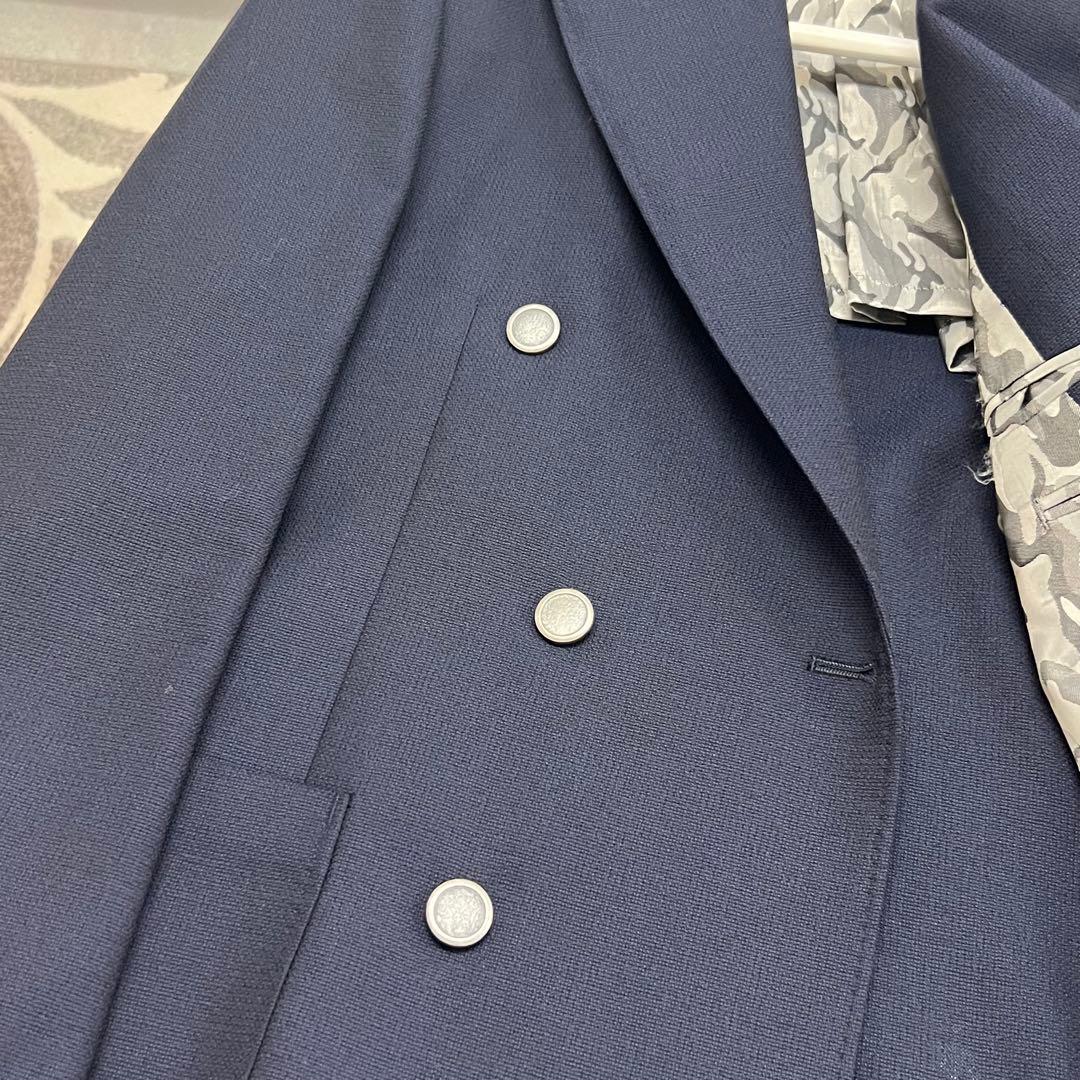 ◆イタリア生地使用　オーダーダブルジャケット　48相当