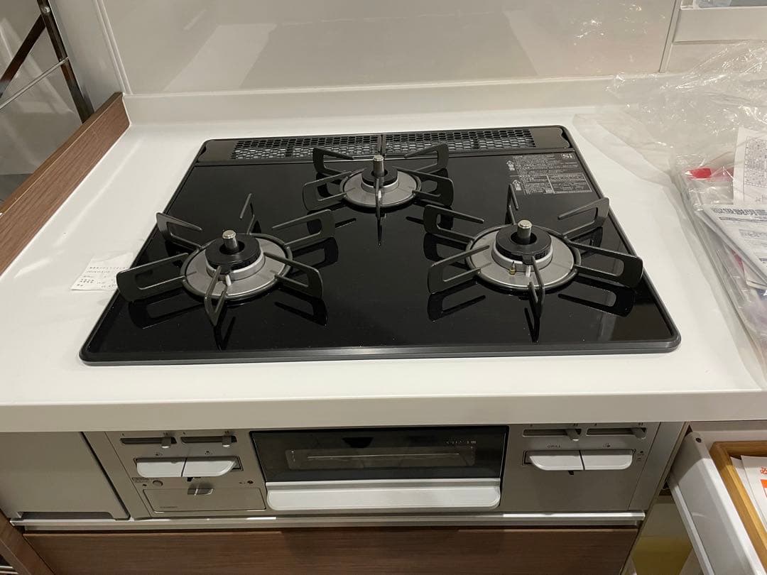 リンナイ　グリル付きガスコンロ　　未使用　ビルトイン