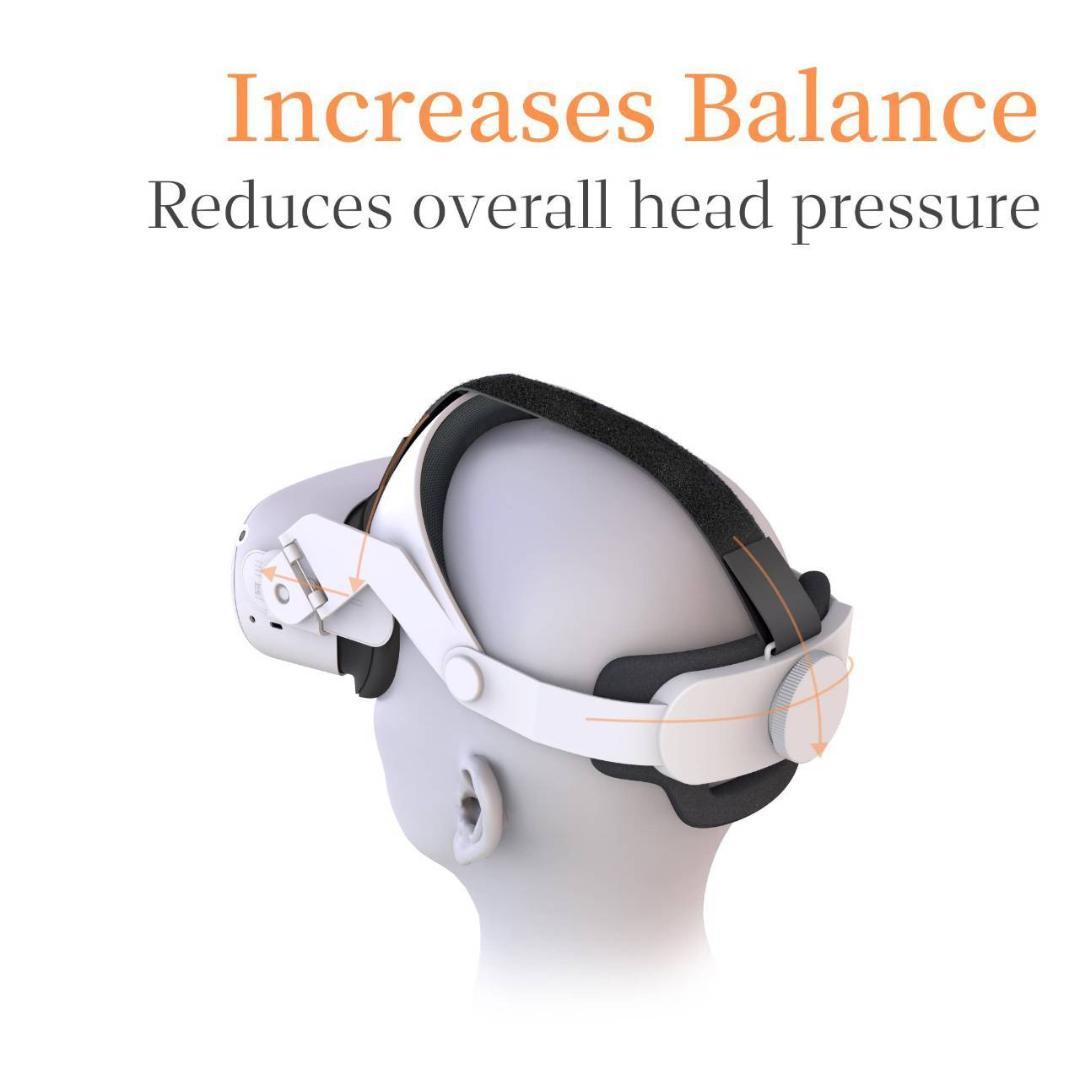 VR用ヘッドストラップで快適性を向上