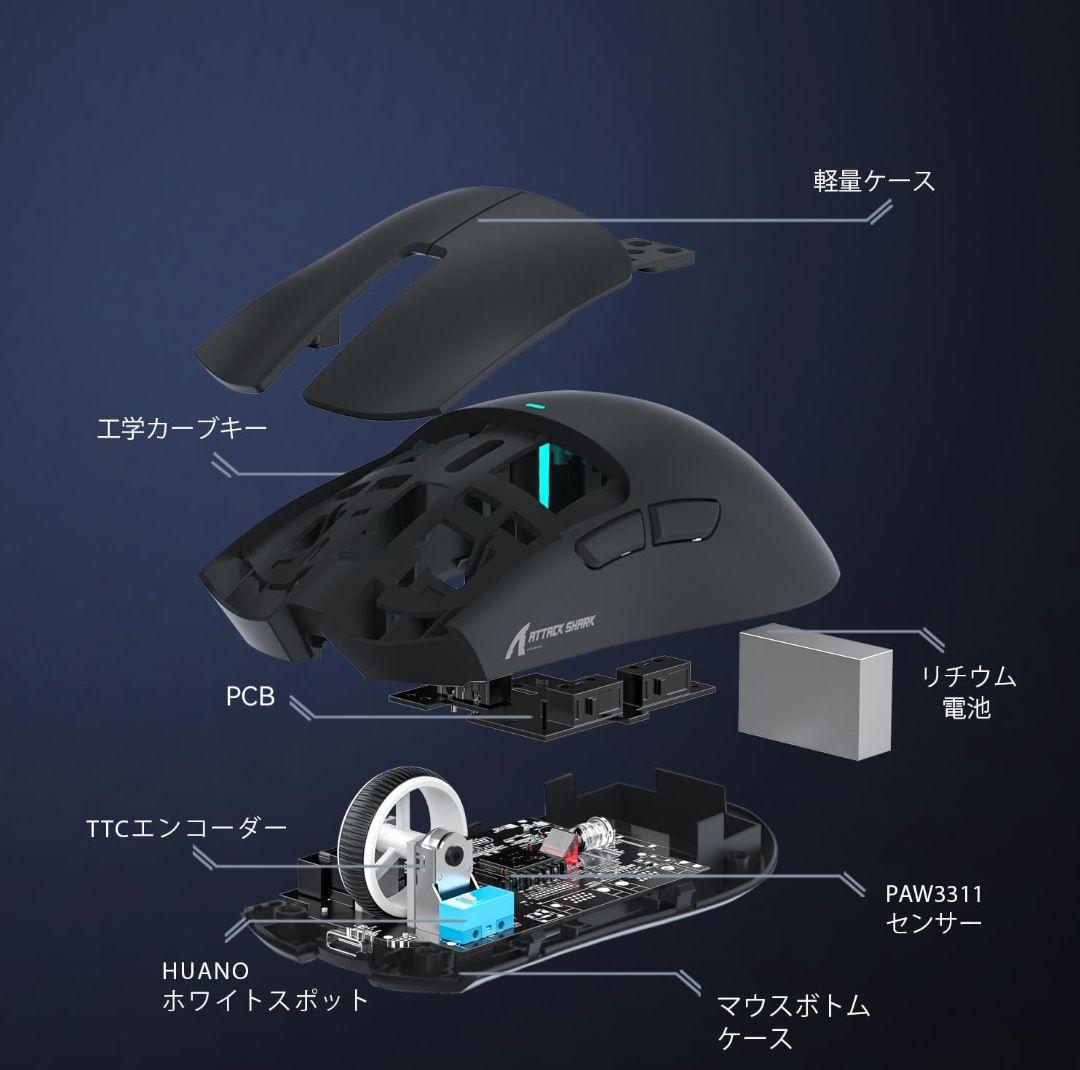 AULA F75メカニカルキーボードとAttackshark x11マウスセット