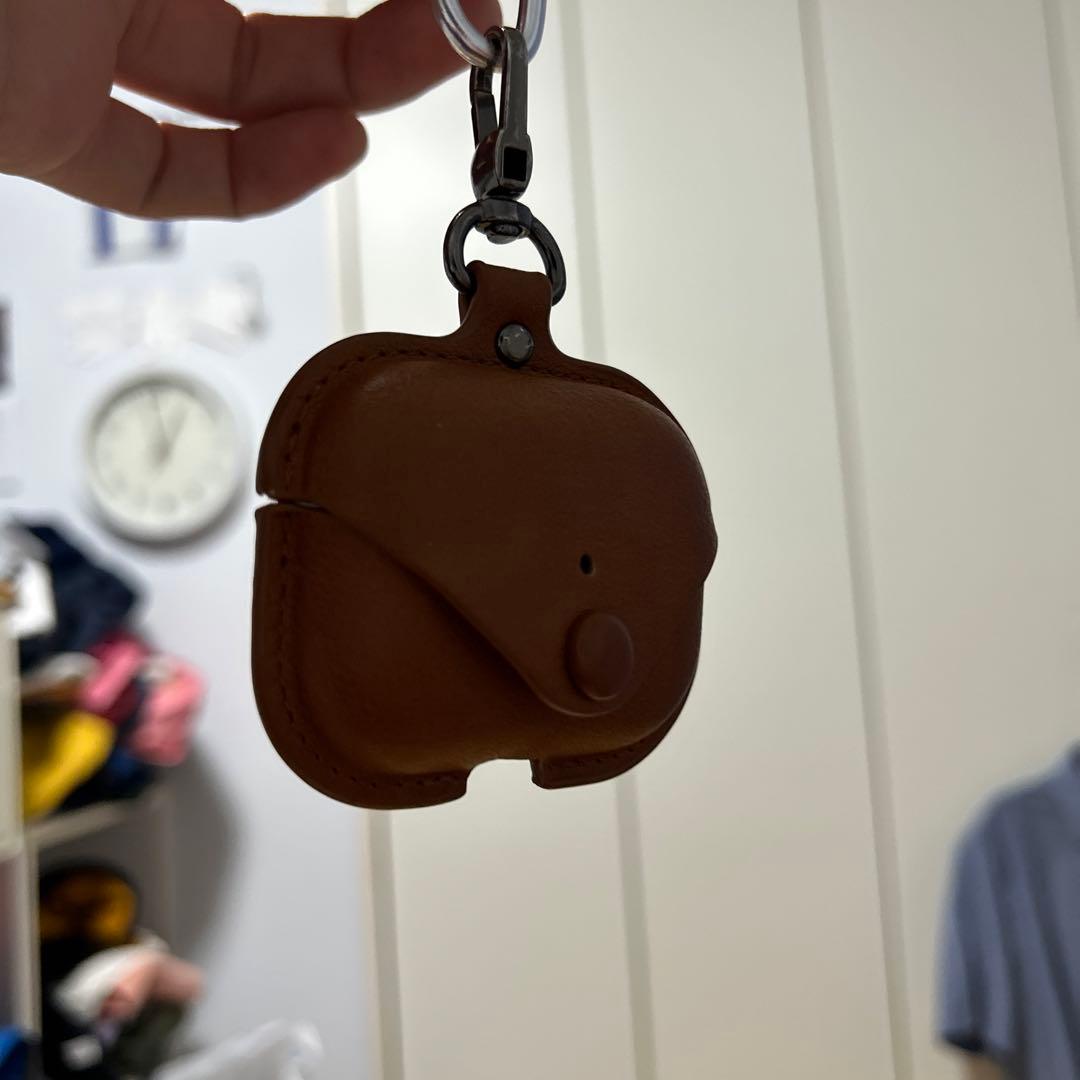 Air pods pro + 革case付き