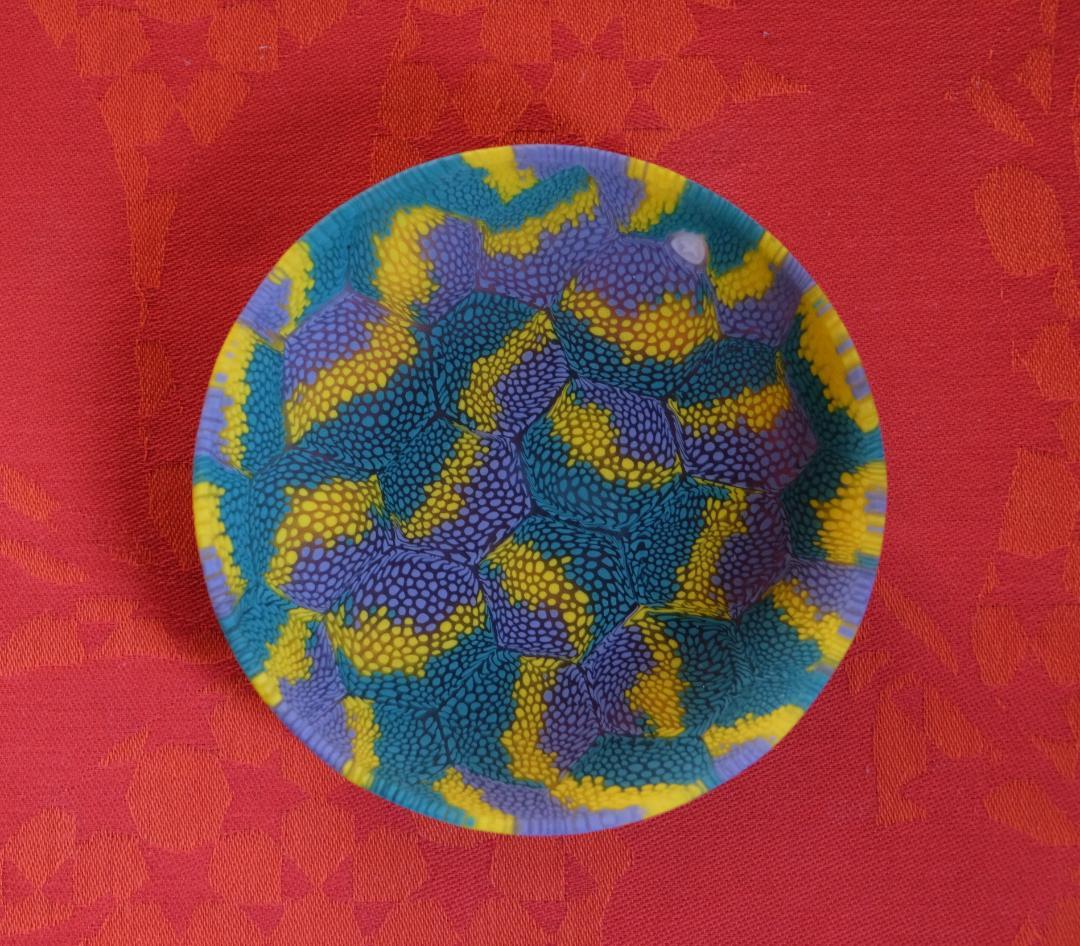 ベネチアンガラス ミルフィオリ プレート ムラノガラス ムリーニ 検/江波冨士子