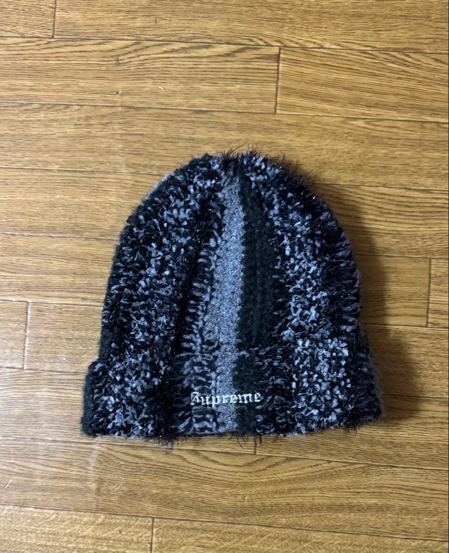 な*ほ様 Supreme ボーダー柄 ニット帽 ファー