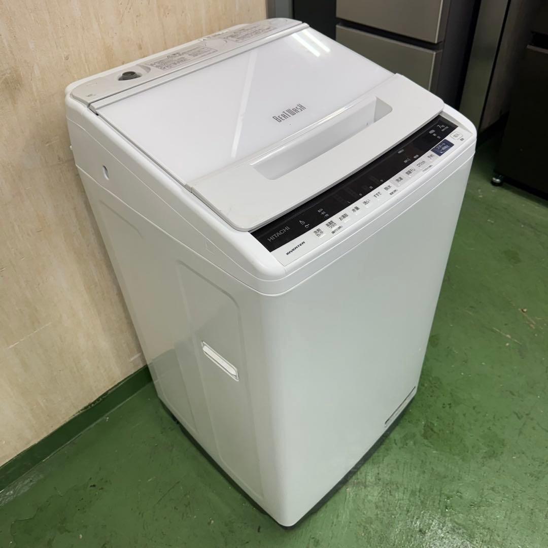 196★2019年製★日立　洗濯機　7KG ビートウォッシュ　一人暮らし