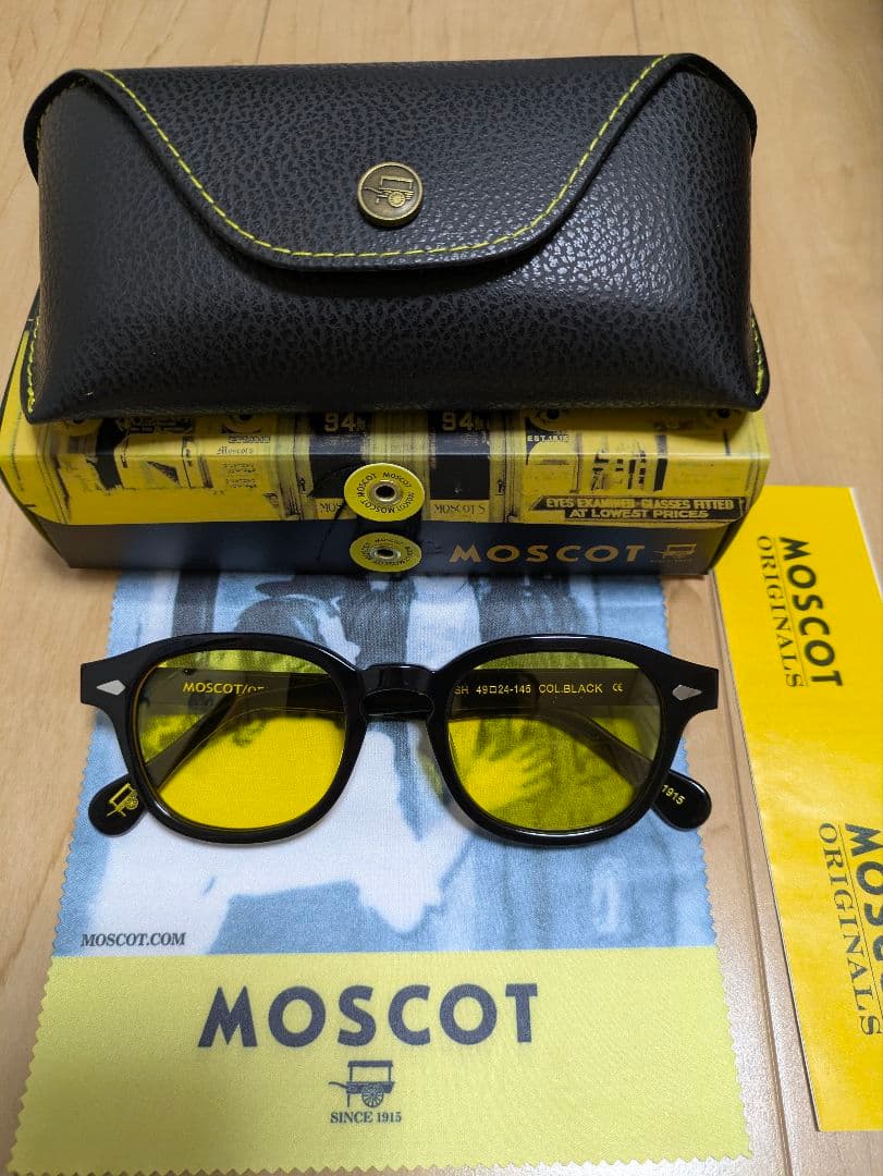 【未使用】MOSCOT モスコット レムトッシュ イエロー サングラス 黄