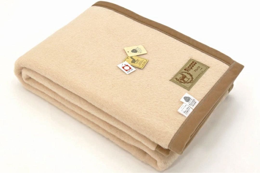 新品❣️アルパカ100％　ウール天然素材シングル毛布　公式 三井毛織 日本製