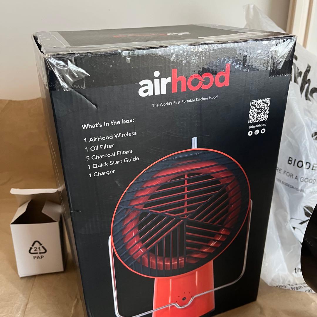 【ほぼ未使用】AH-01BJ airhood コードレス 動作確認済み 希少