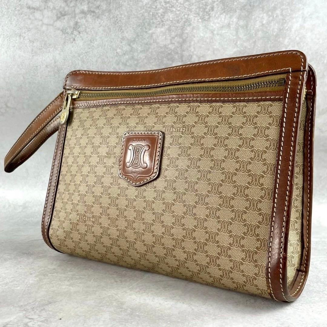 入手困難 美品 セリーヌ トリオンフ クラッチバッグ セカンドバッグ PVC