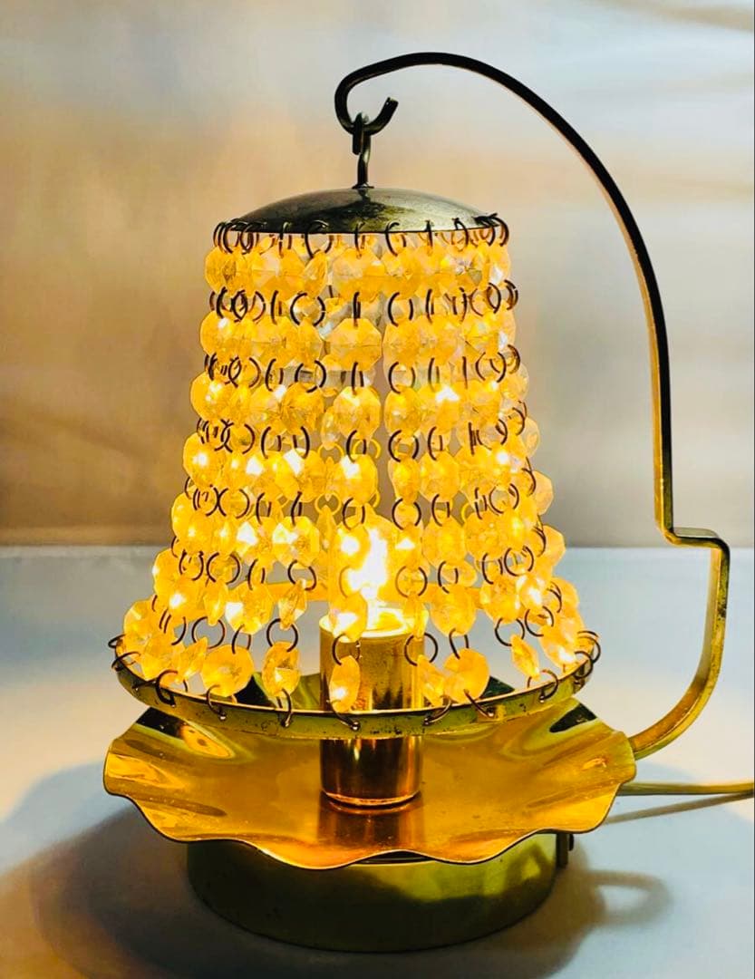 ヴィンテージ　スワロフスキーテーブルランプ