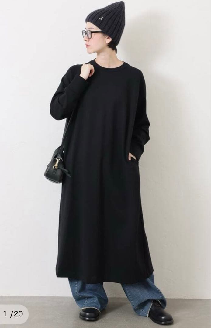 journal standard luxe ポンチ クルーネックワンピース