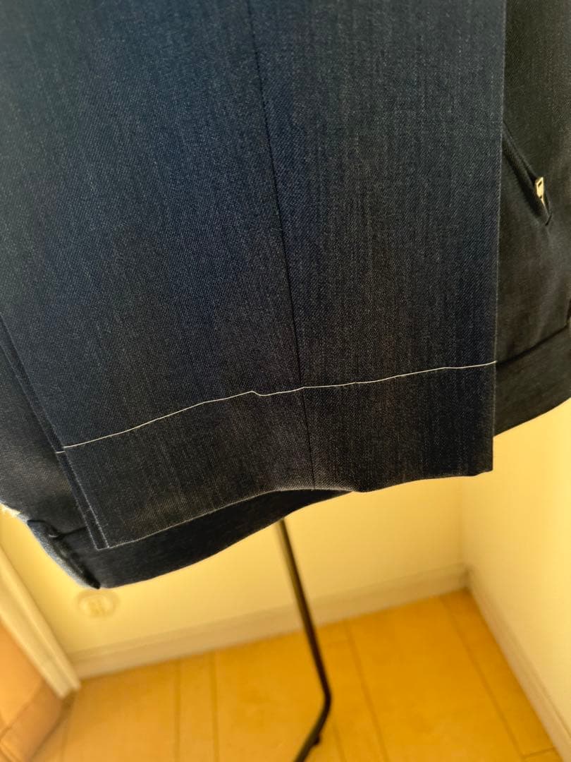 国内正規品　メゾンマルジェラ　ネイビー スラックス ジッパーポケット付き