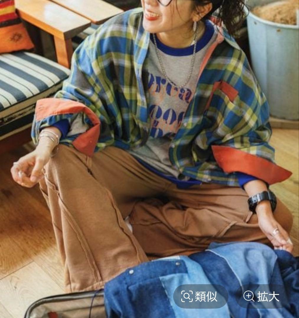 niko and ... ［be with M］ カラフルチェックシャツ