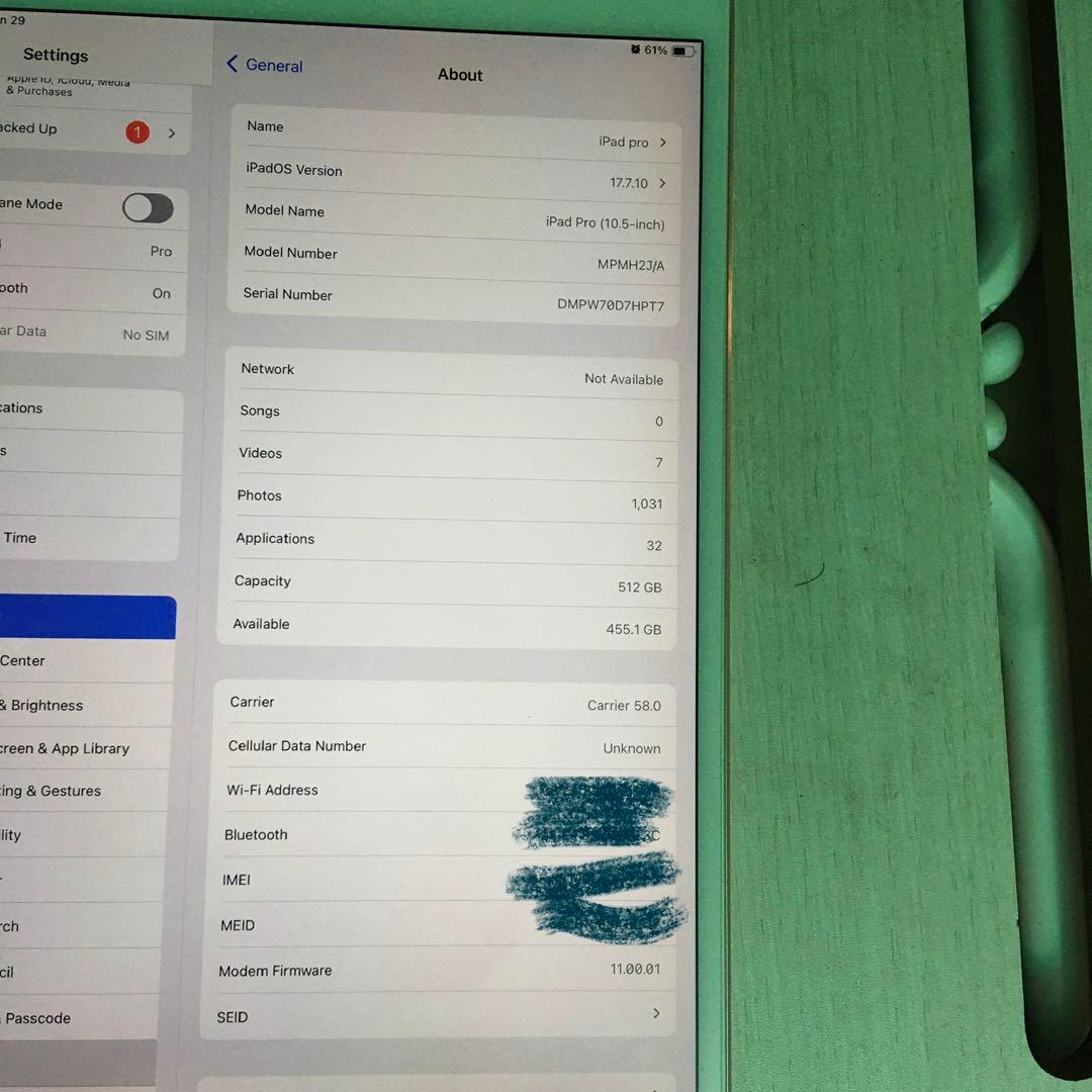 iPad本体 Apple iPad Pro 512GB With Apple Pencil