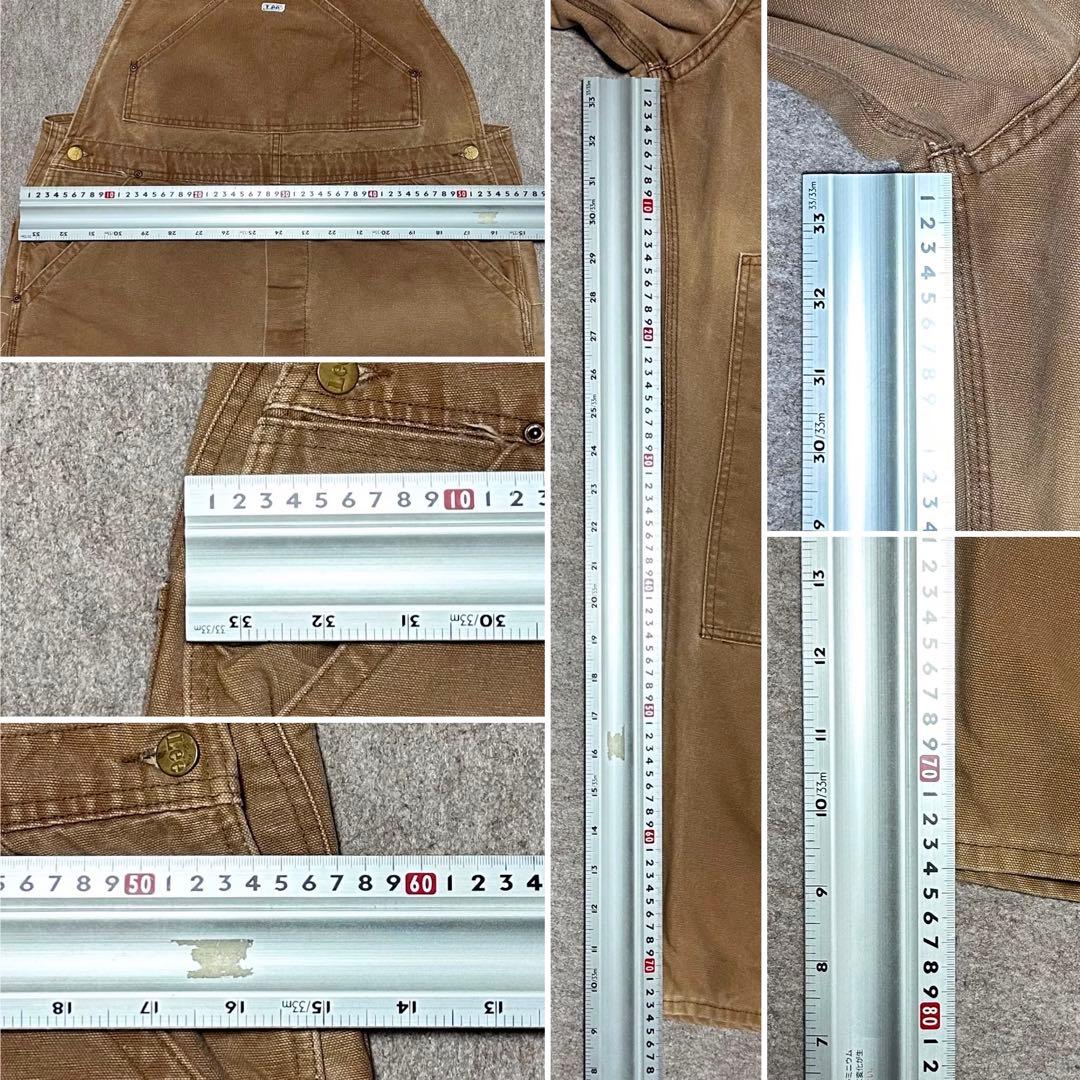 Lee オーバーオール ブラウンダック ダブルニー 山ポケ 60s 70s