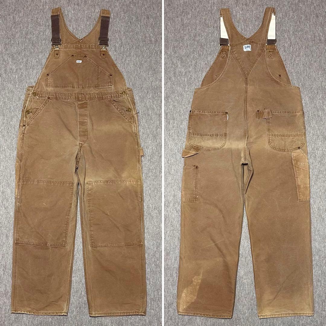 Lee オーバーオール ブラウンダック ダブルニー 山ポケ 60s 70s