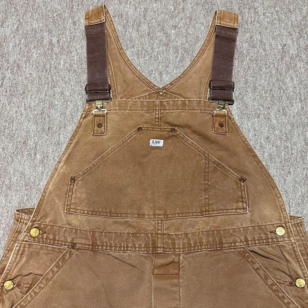 Lee オーバーオール ブラウンダック ダブルニー 山ポケ 60s 70s