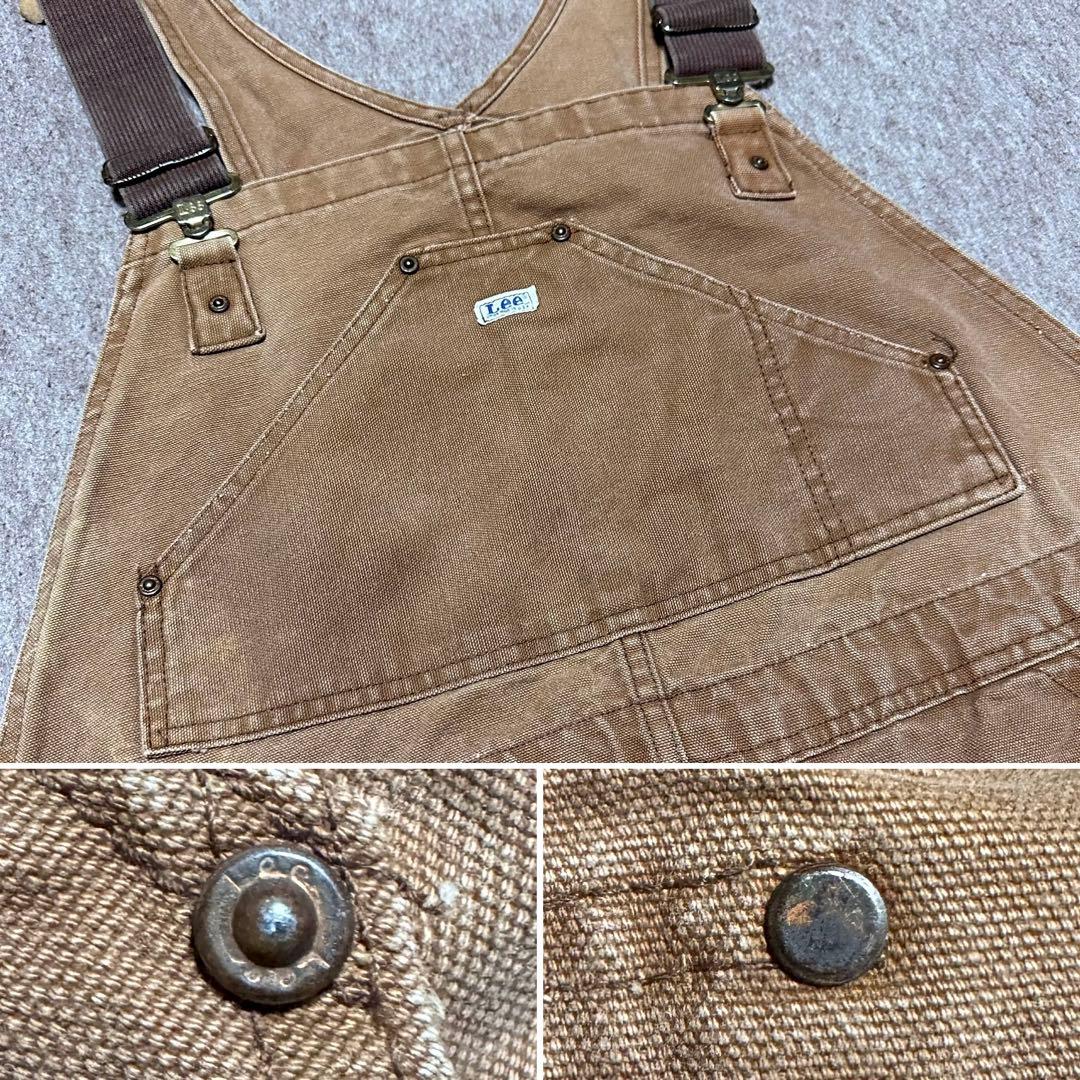 Lee オーバーオール ブラウンダック ダブルニー 山ポケ 60s 70s