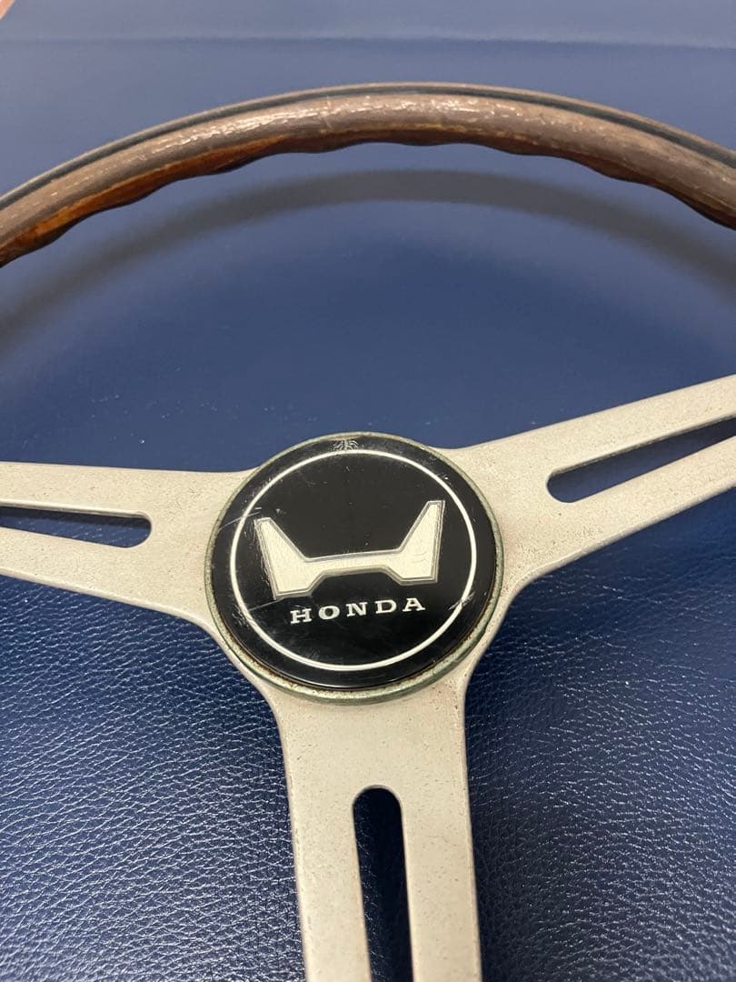 【希少・当時物】HONDA旧車ウッドステアリングFUTABAYA製 約38cm