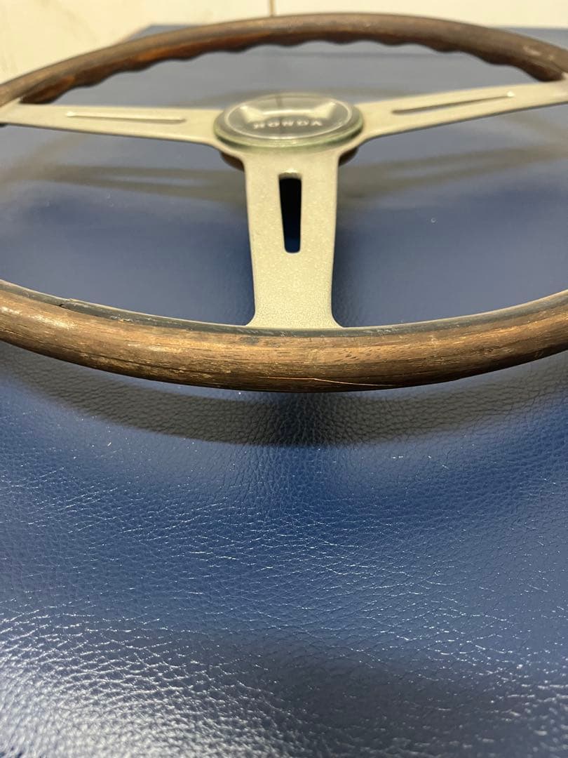 【希少・当時物】HONDA旧車ウッドステアリングFUTABAYA製 約38cm