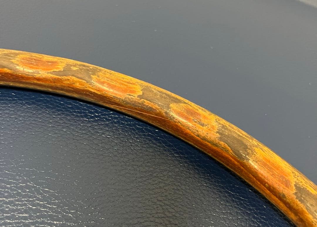 【希少・当時物】HONDA旧車ウッドステアリングFUTABAYA製 約38cm