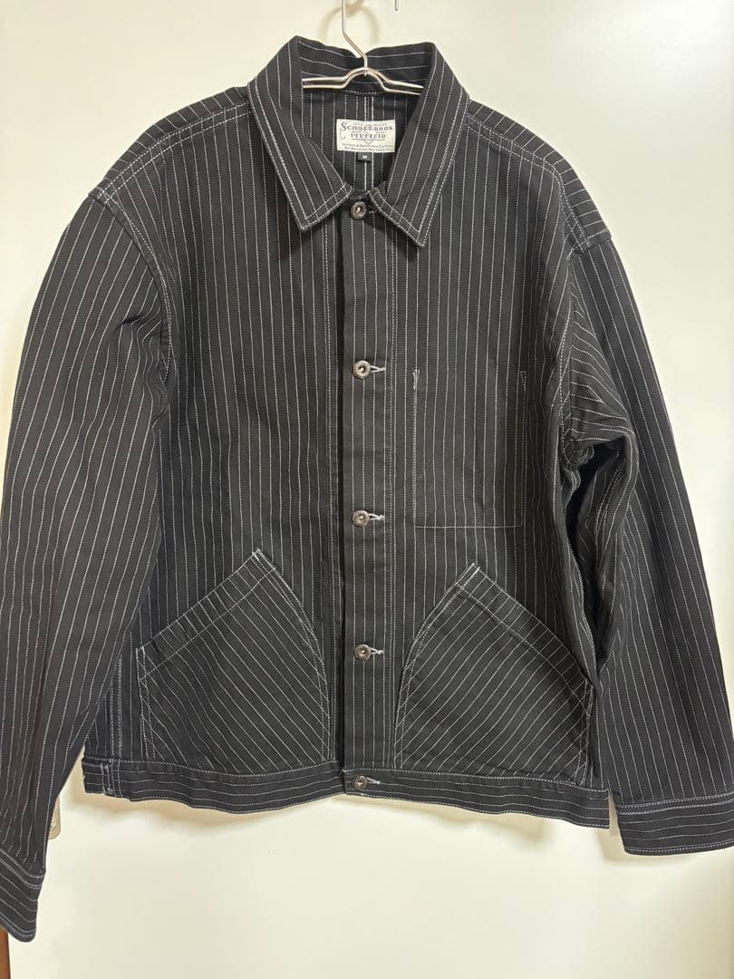 Schott ショット　オールドヒッコリーデニムジャケット　ブラック　Mサイズ