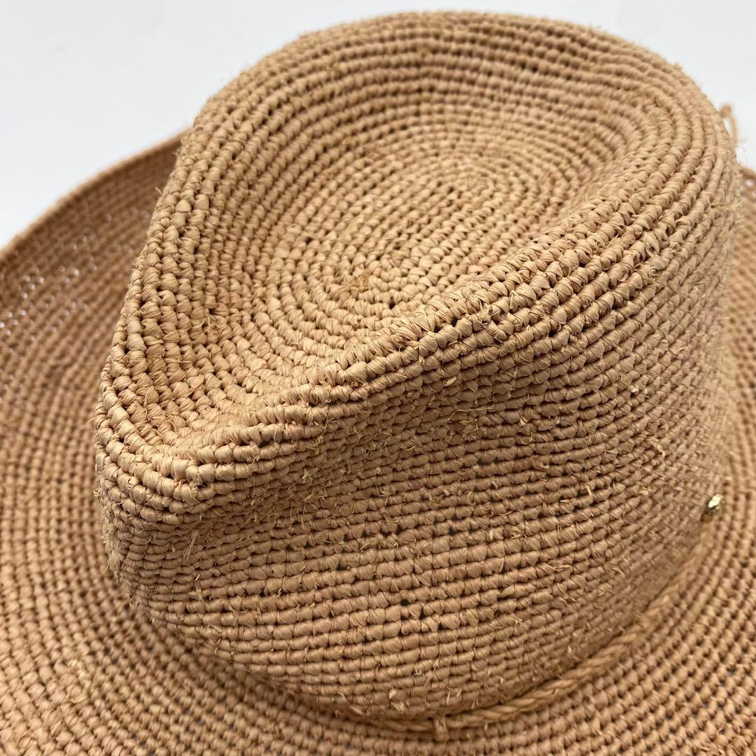 HELEN KAMINSKI ラフィアハット テンガロンハット 麦わら帽子 56
