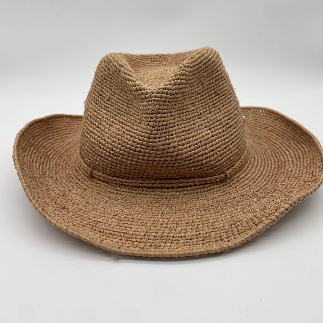 HELEN KAMINSKI ラフィアハット テンガロンハット 麦わら帽子 56