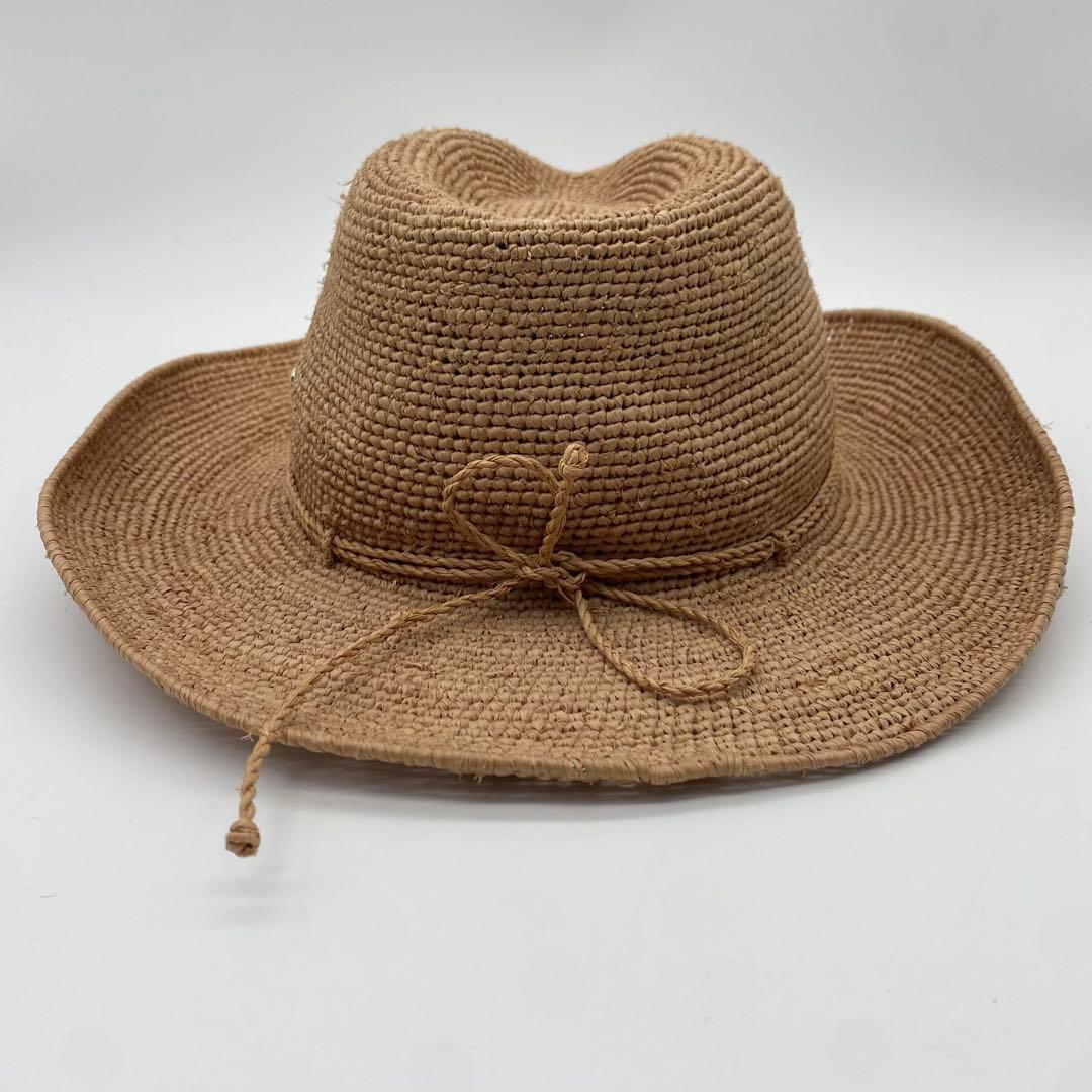 HELEN KAMINSKI ラフィアハット テンガロンハット 麦わら帽子 56