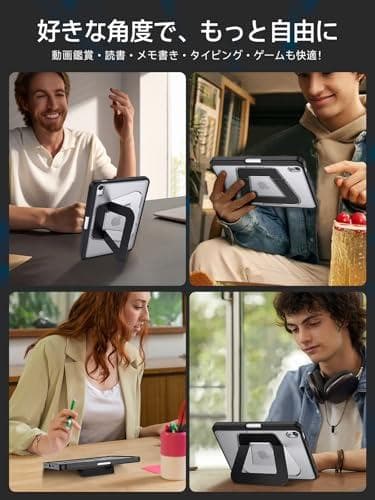 【米軍MIL規格・縦置き/横置きスタンド】iPad mini7 ケース（A17m