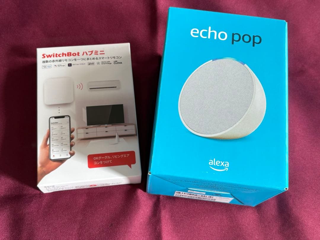 Amazon Echo Pop ホワイト + SwitchBot