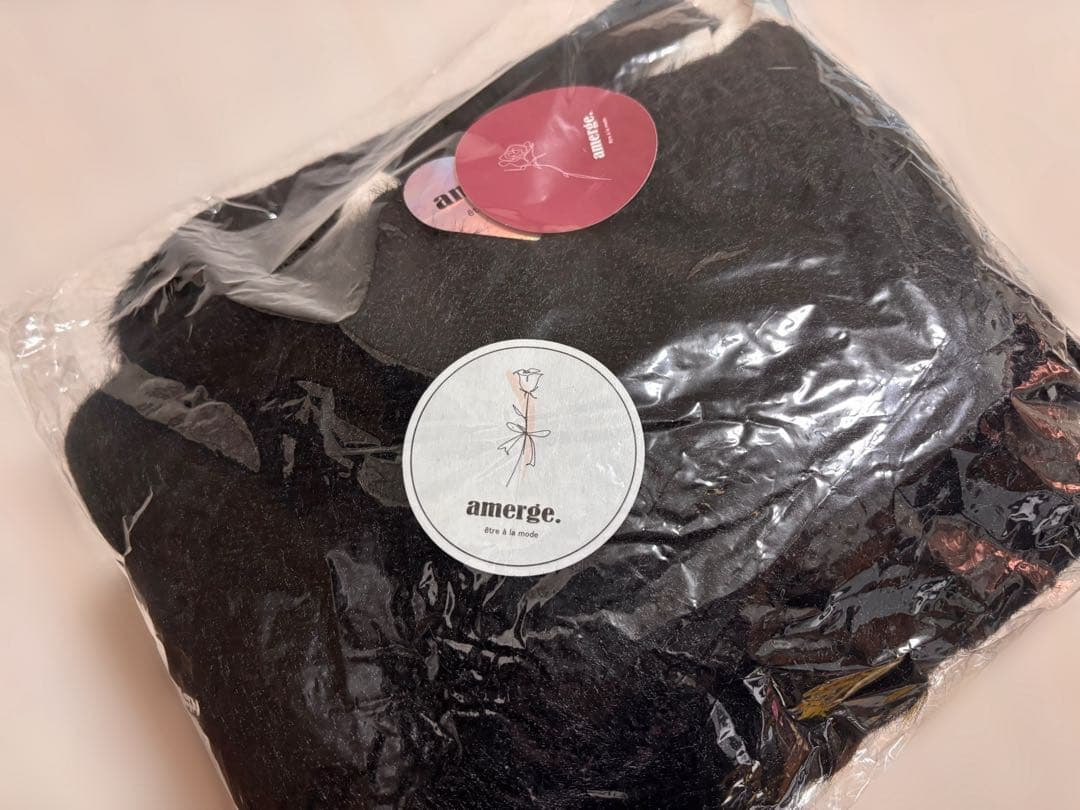 【新品未開封】amerge. アメルジュ ミニワンピース ブラック