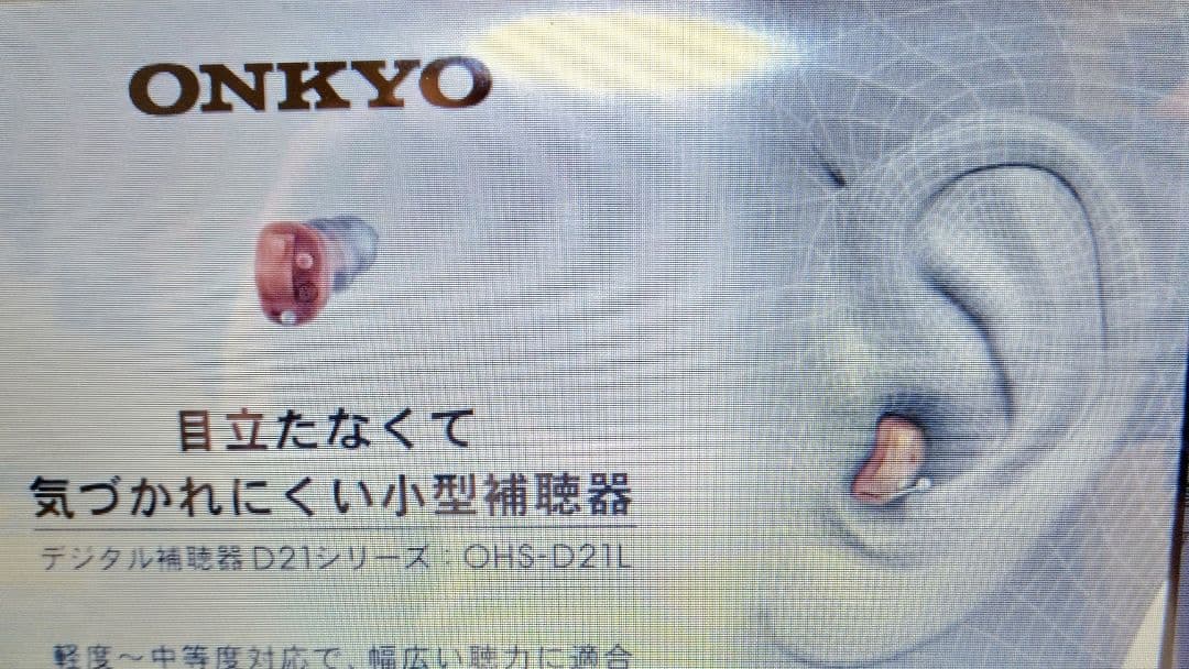 ONKYO OHS-D21L 小型集音器、補聴器
