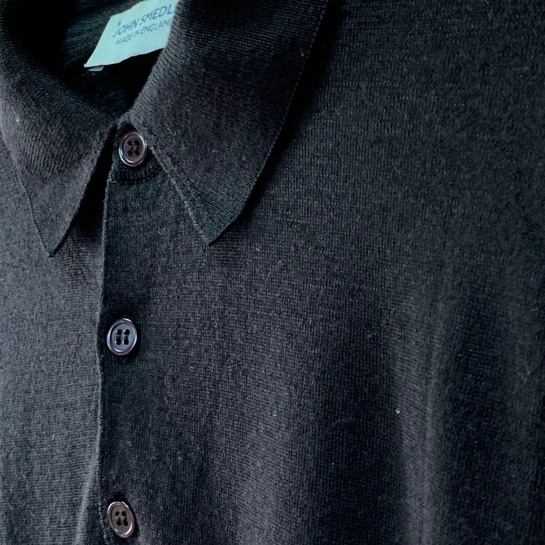 ジョンスメドレー JOHN SMEDLEY ニットポロ ダークブラウン