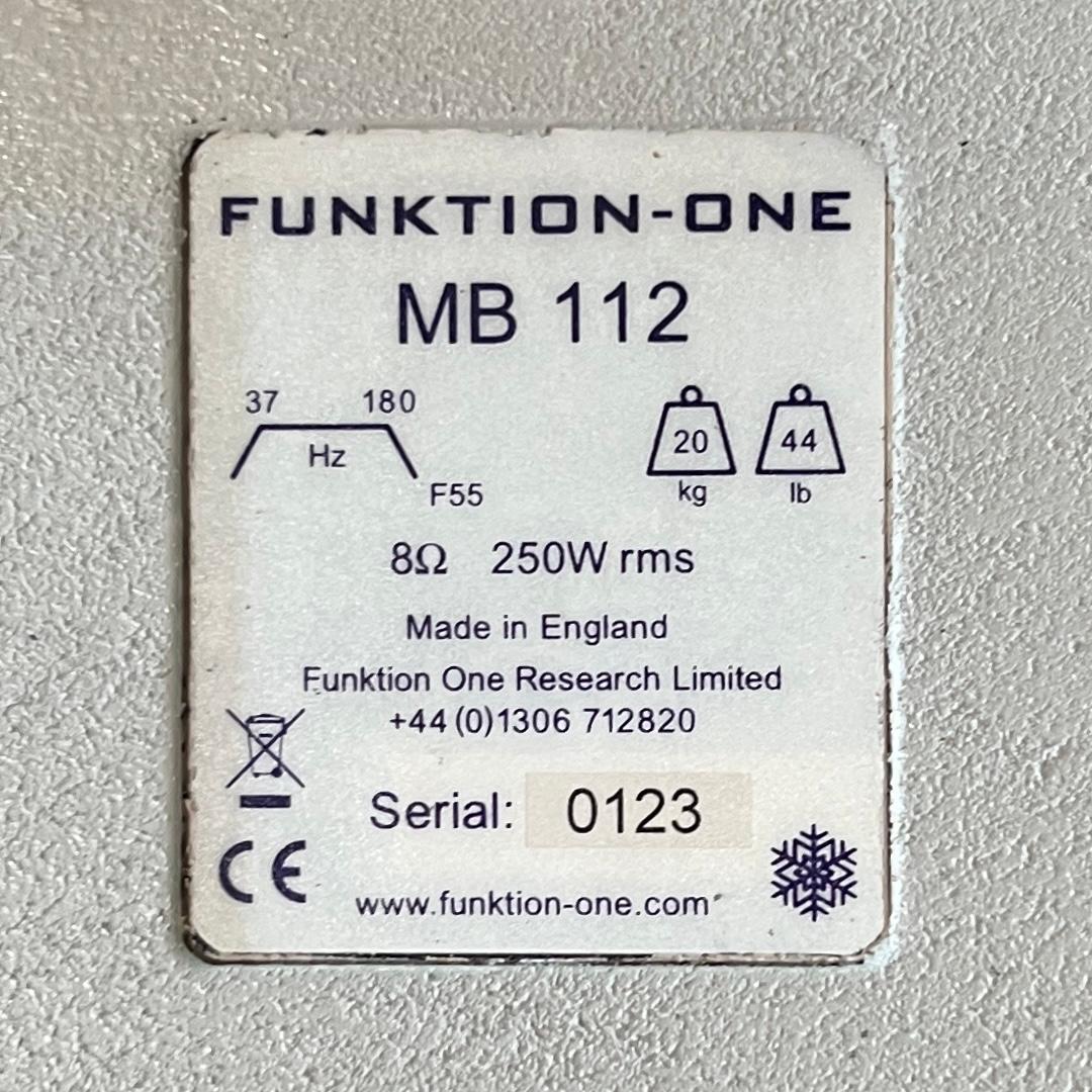 FUNKTION-ONE MB112 サブウーハー 完全動作品