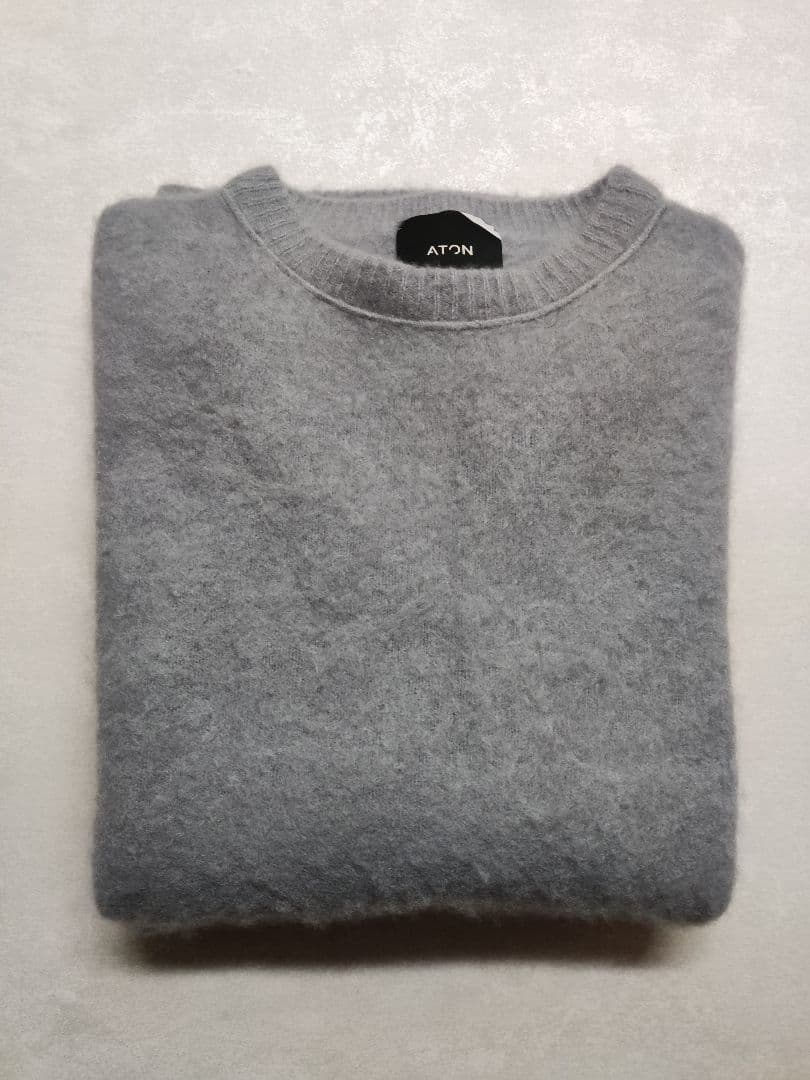 ATON　FUR CASHMERE CREWNECK SWEATER 4
