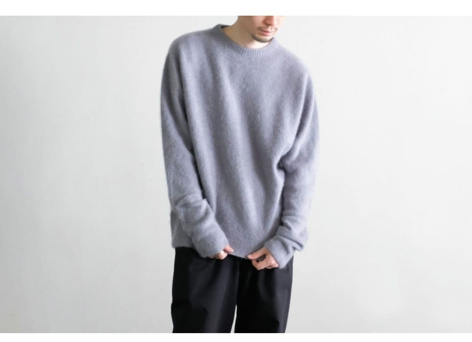 ATON　FUR CASHMERE CREWNECK SWEATER 4